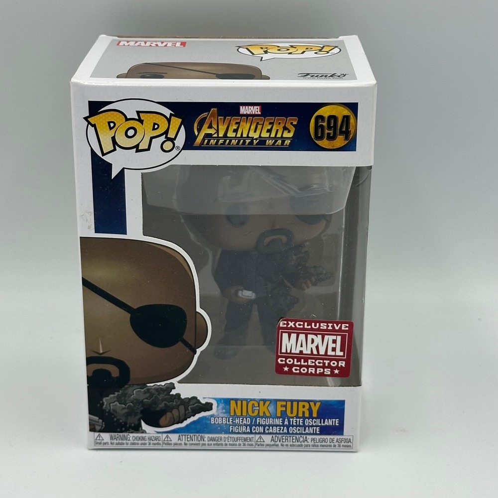 Marvel Avengers Infinity‎ War Nick Fury Funko! #694 Exclusive Figure Collec Corp
